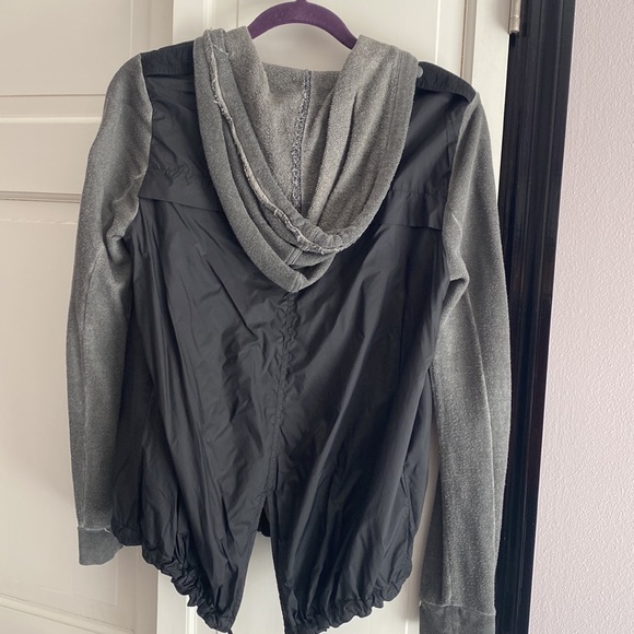Free People black/gray hooded windbreaker jacket - Picture 7 of 15